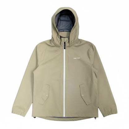 男装防水透气风褛配衬撞色拉链