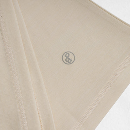 Women's Coffee Yarn Short Sleeve T-Shirt With Small Logo 