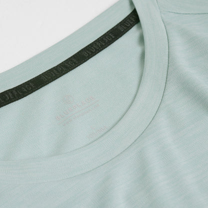 Women's Coffee Yarn Short Sleeve T-Shirt With Small Logo 