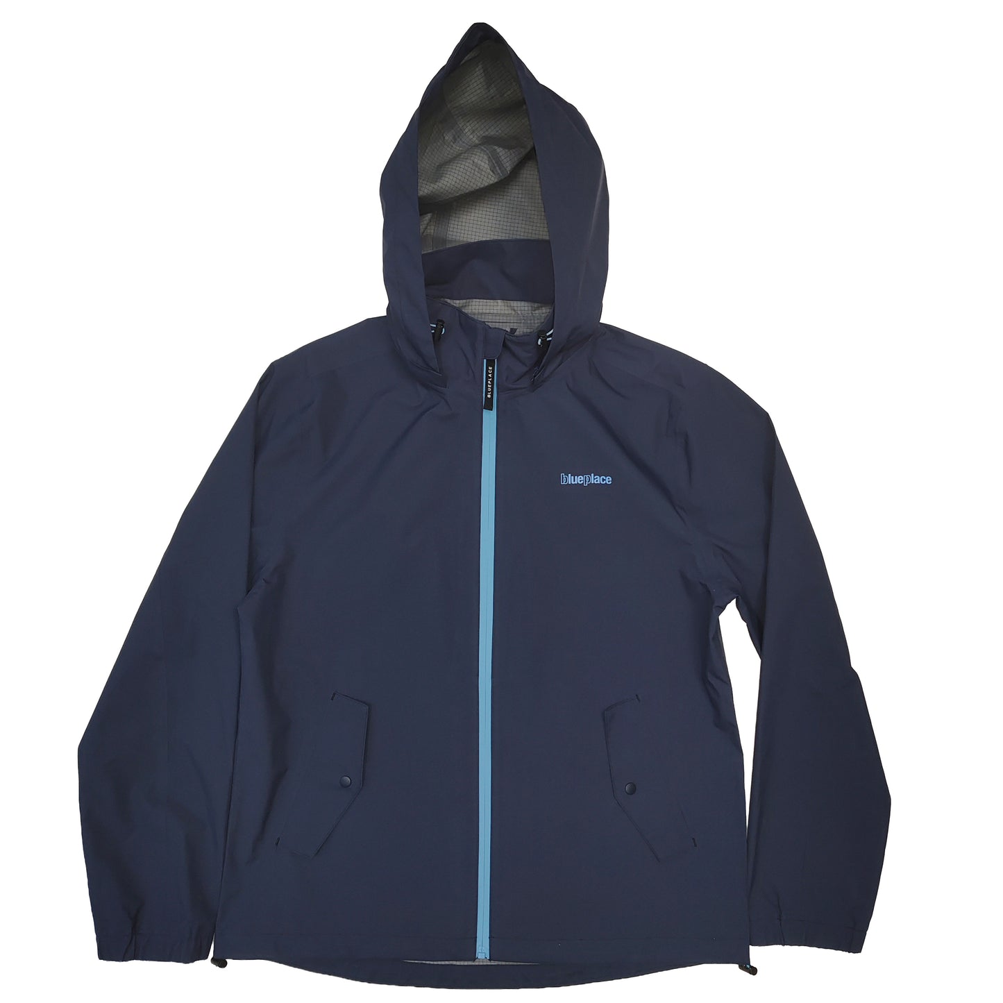 男装防水透气风褛配衬撞色拉链