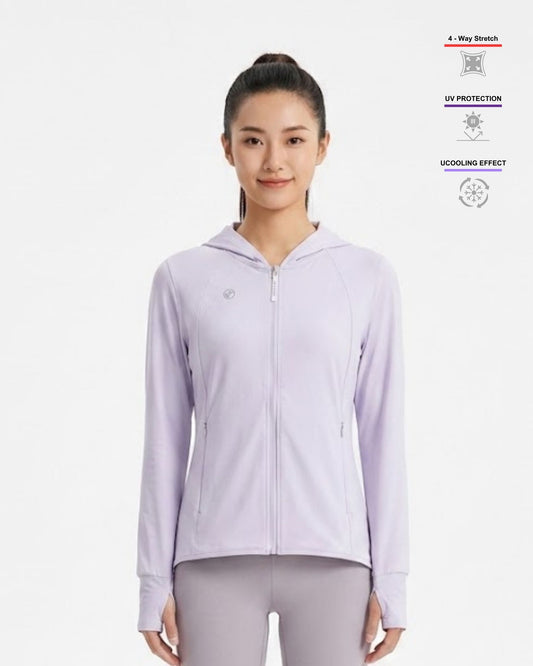 女款 冰絲彈力防曬防風連帽外套