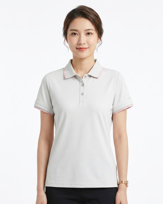 女裝 彈力透氣翻領短袖 Polo 衫