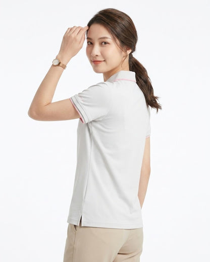 女裝 彈力透氣翻領短袖 Polo 衫