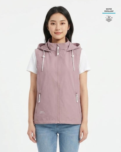 女裝 輕量防潑水連帽背心外套