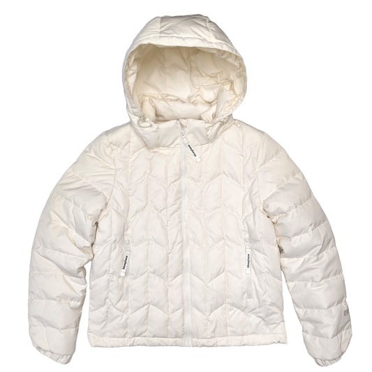Women's white down jacket