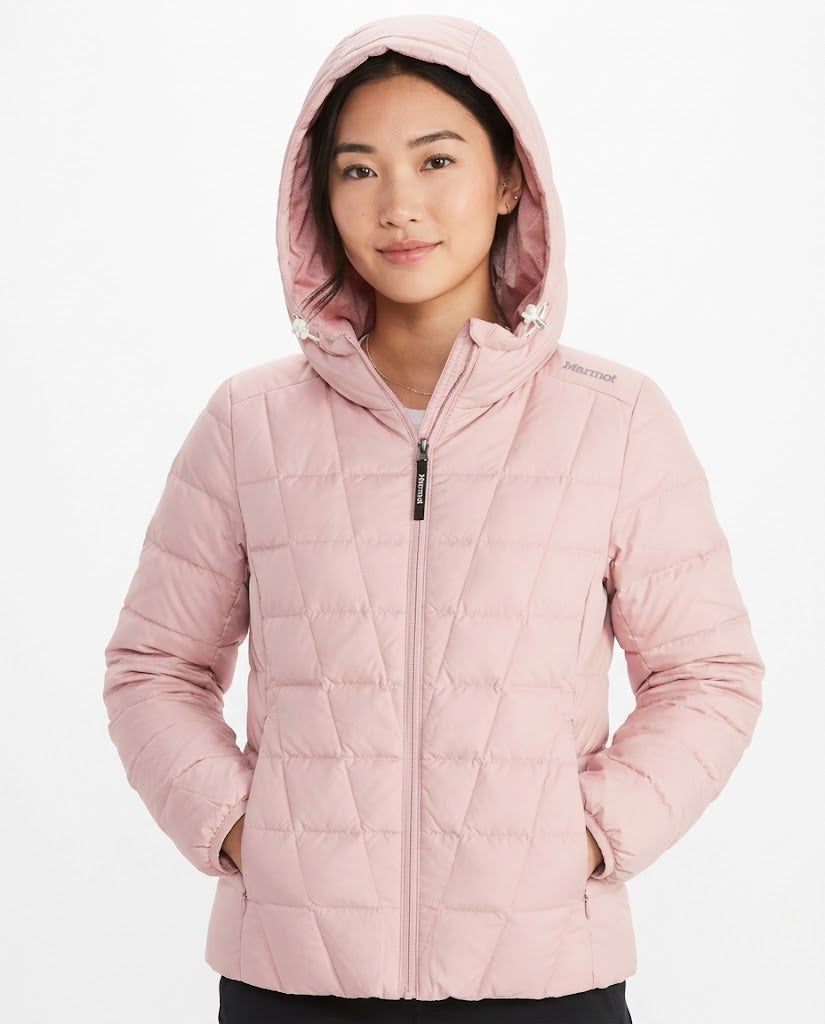 女裝粉色羽絨外套