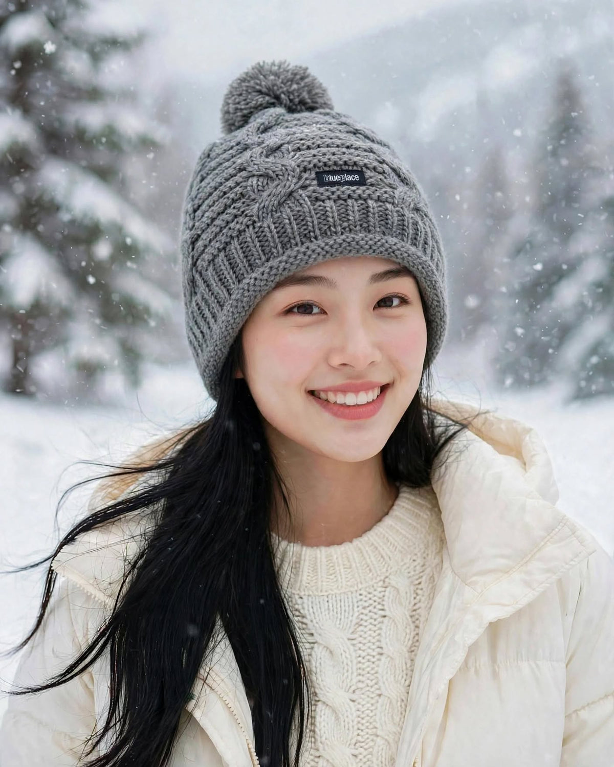 【保暖毛球·麻花針織】女裝毛絨球裝飾冷帽｜秋冬加厚毛球保暖冷帽